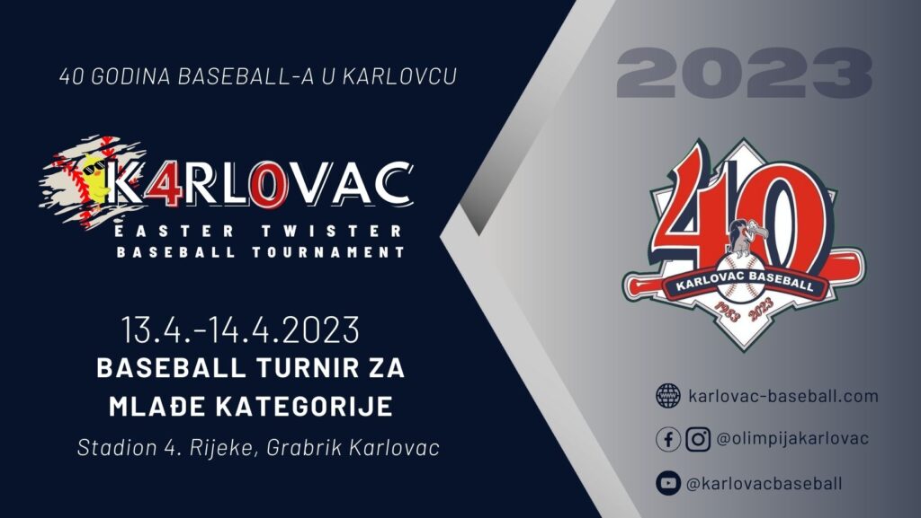 Easter Twister baseball youth torunament - Karlovac Baseball